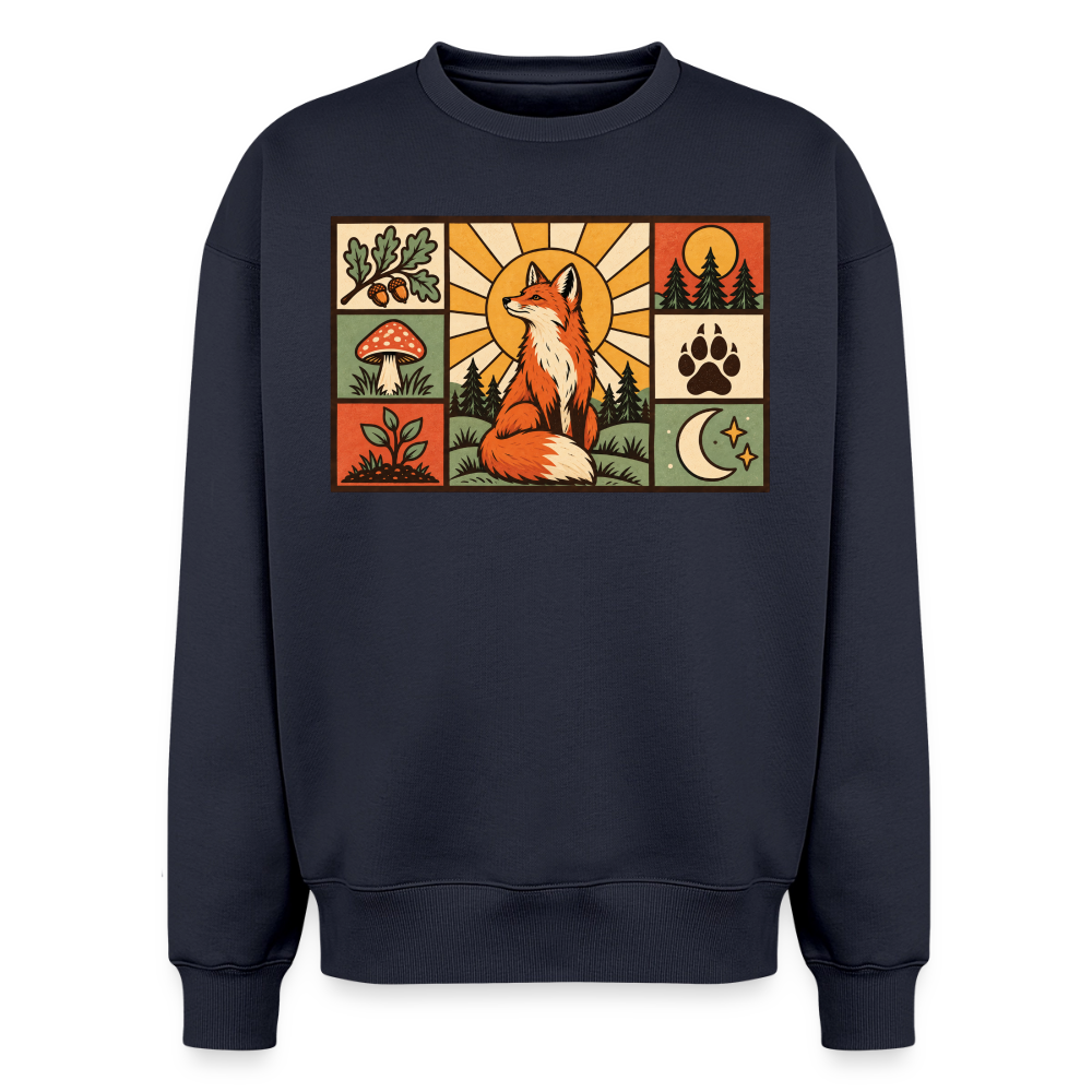 Wald Fuchs Oversized Heavyweight Sweater - Navy