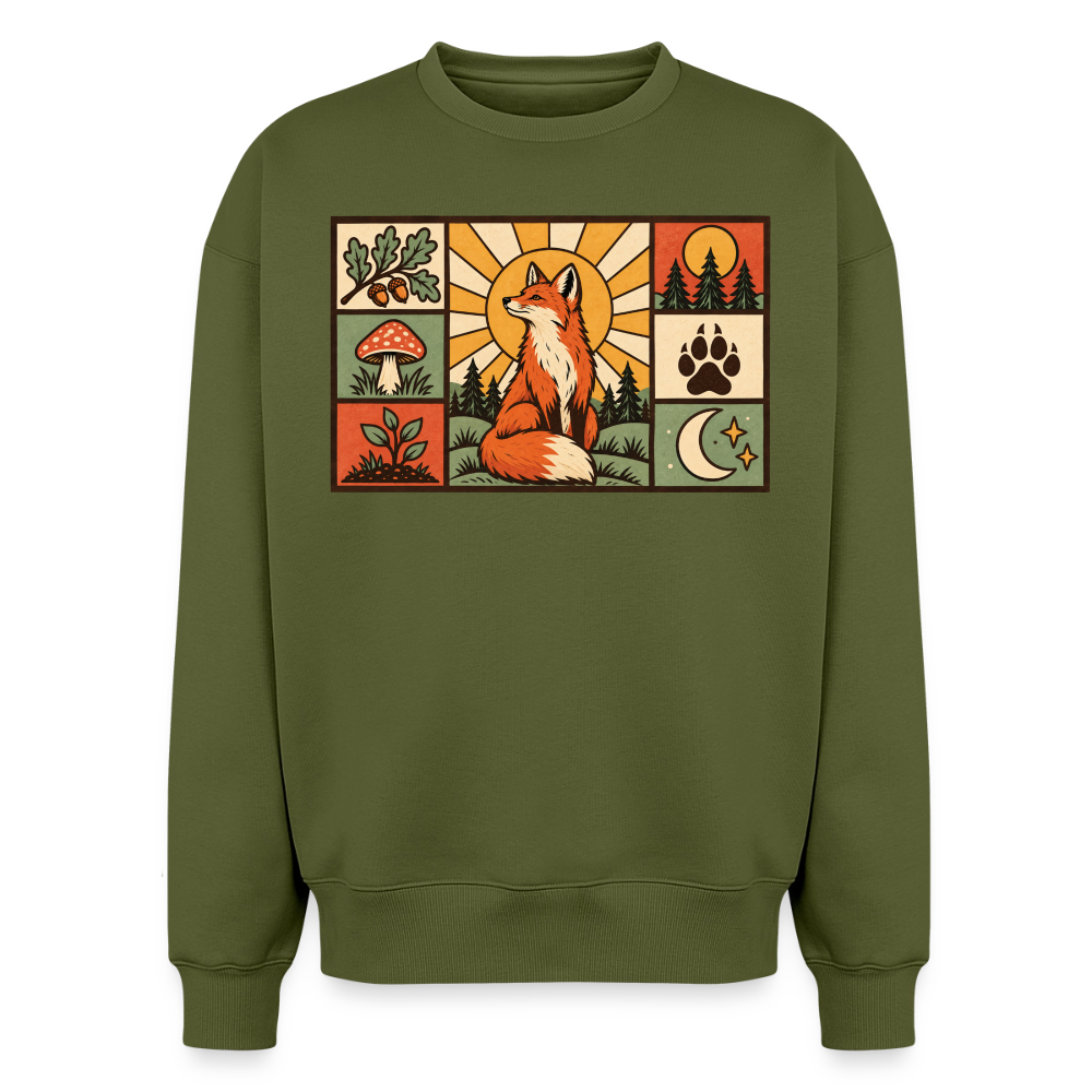 Wald Fuchs Oversized Heavyweight Sweater - Khaki