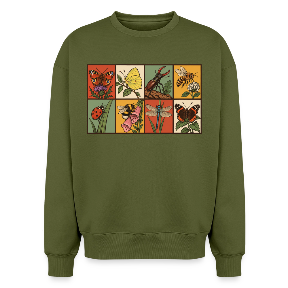 Insekten der Natur Oversized Heavyweight Sweater - Khaki