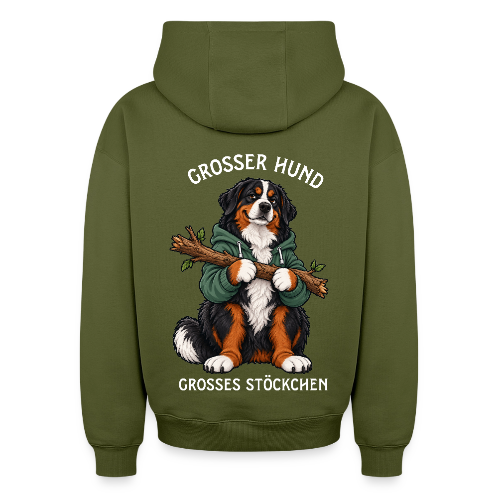 Grosser Hund Oversized Heavyweight Hoodie - Khaki