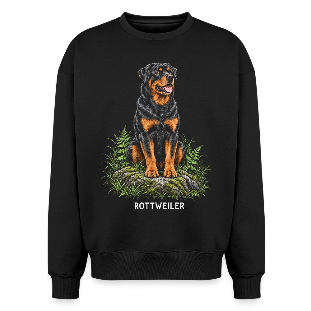 Rottweiler Oversized Heavyweight Sweater - Schwarz