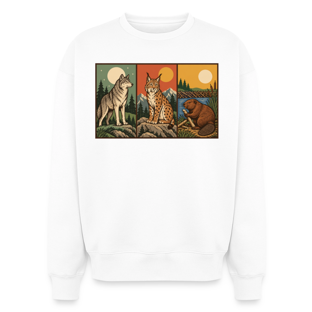 Die Rückkehrer Oversized Heavyweight Sweater - Weiß