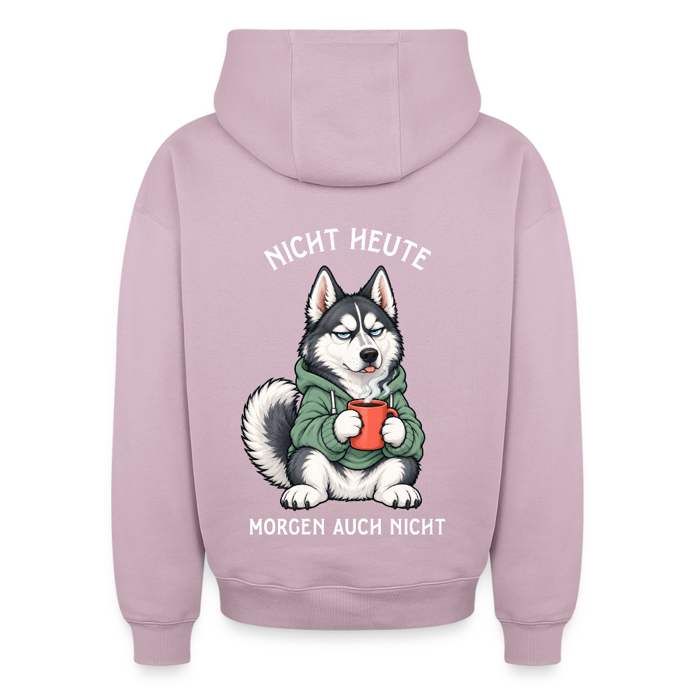 Nicht Heute Oversized Heavyweight Hoodie - Altrosa
