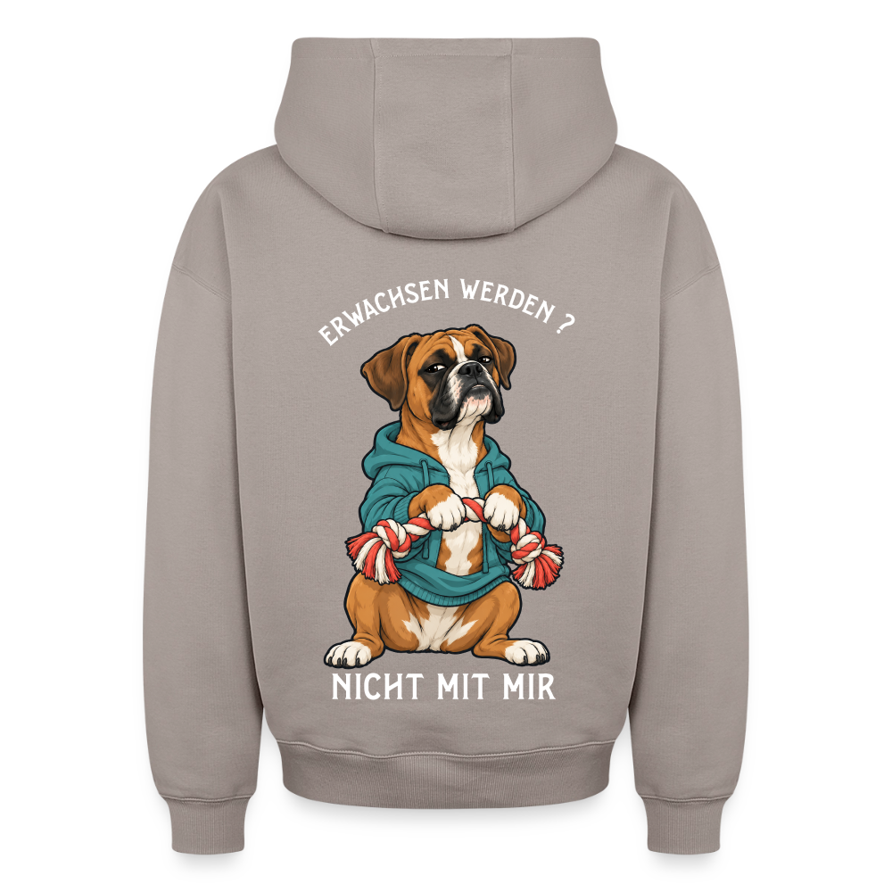 Erwachsen werden ?Oversized Heavyweight Hoodie - Taupe