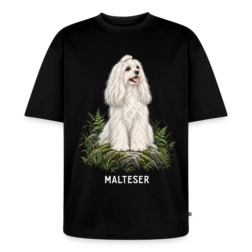 Malteser Unisex Premium Oversized Organic T-Shirt - Schwarz