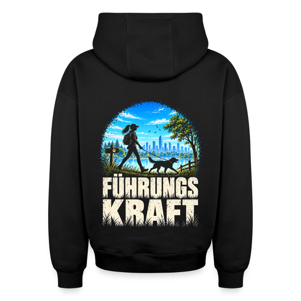 Führungskraft Oversized Heavyweight Hoodie - Schwarz