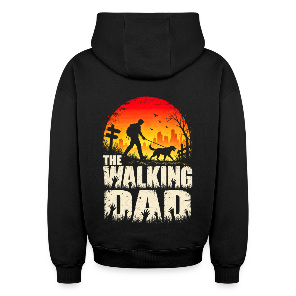 Walking Dad Oversized Heavyweight Hoodie - Schwarz