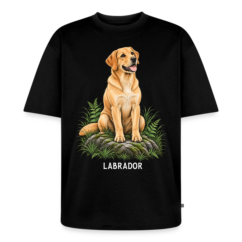 Labrador Unisex Premium Oversized Organic T-Shirt - Schwarz
