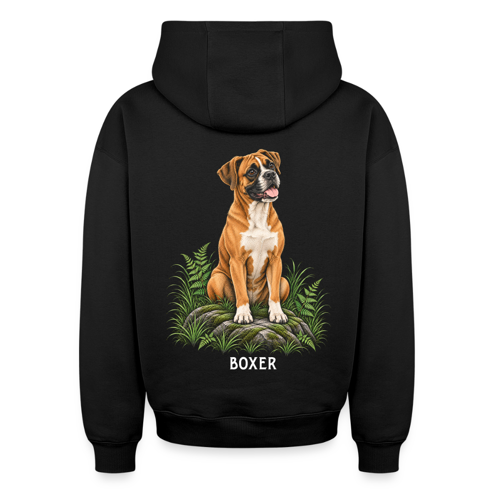 Boxer Oversized Heavyweight Hoodie - Schwarz