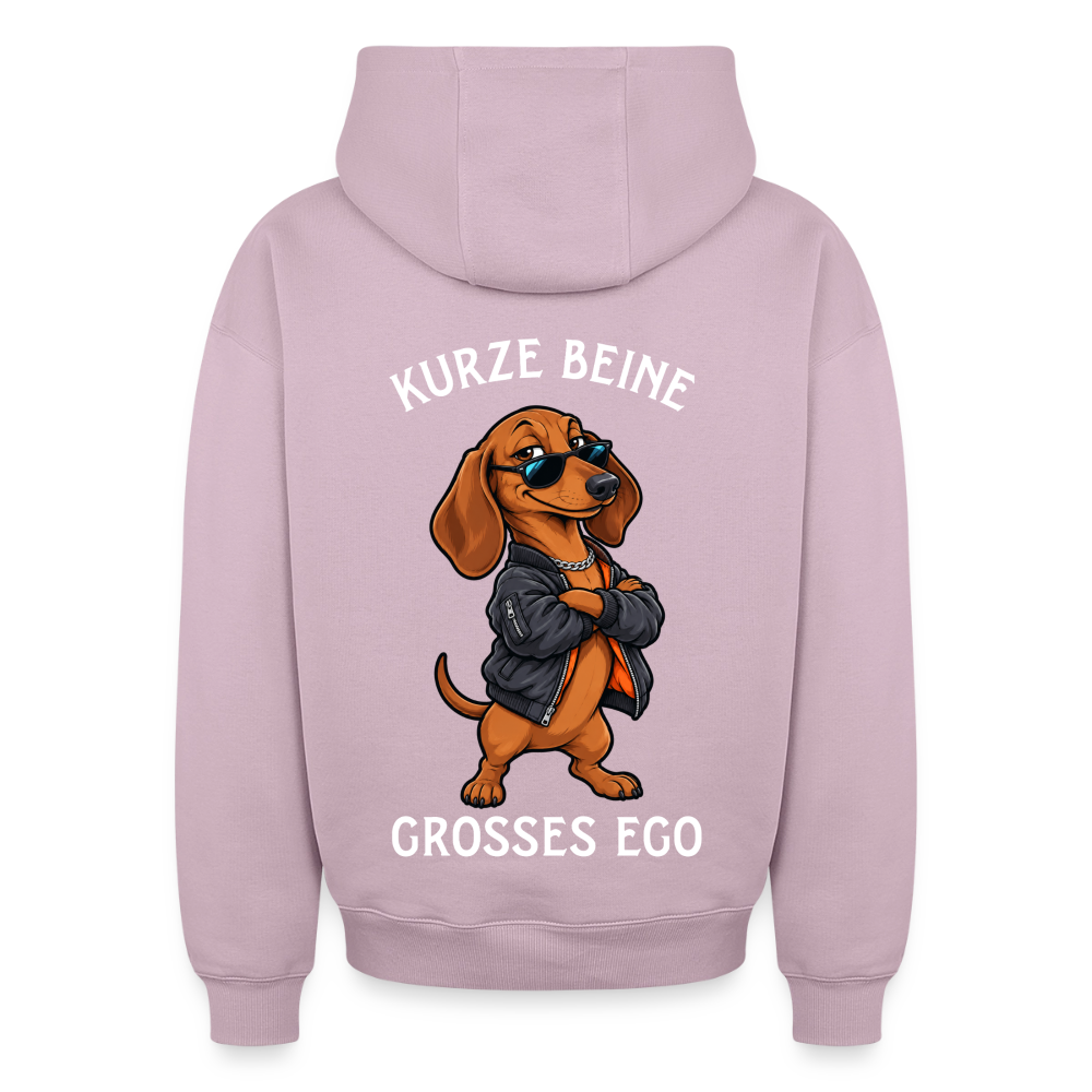Kurze Beine Oversized Heavyweight Hoodie - Altrosa