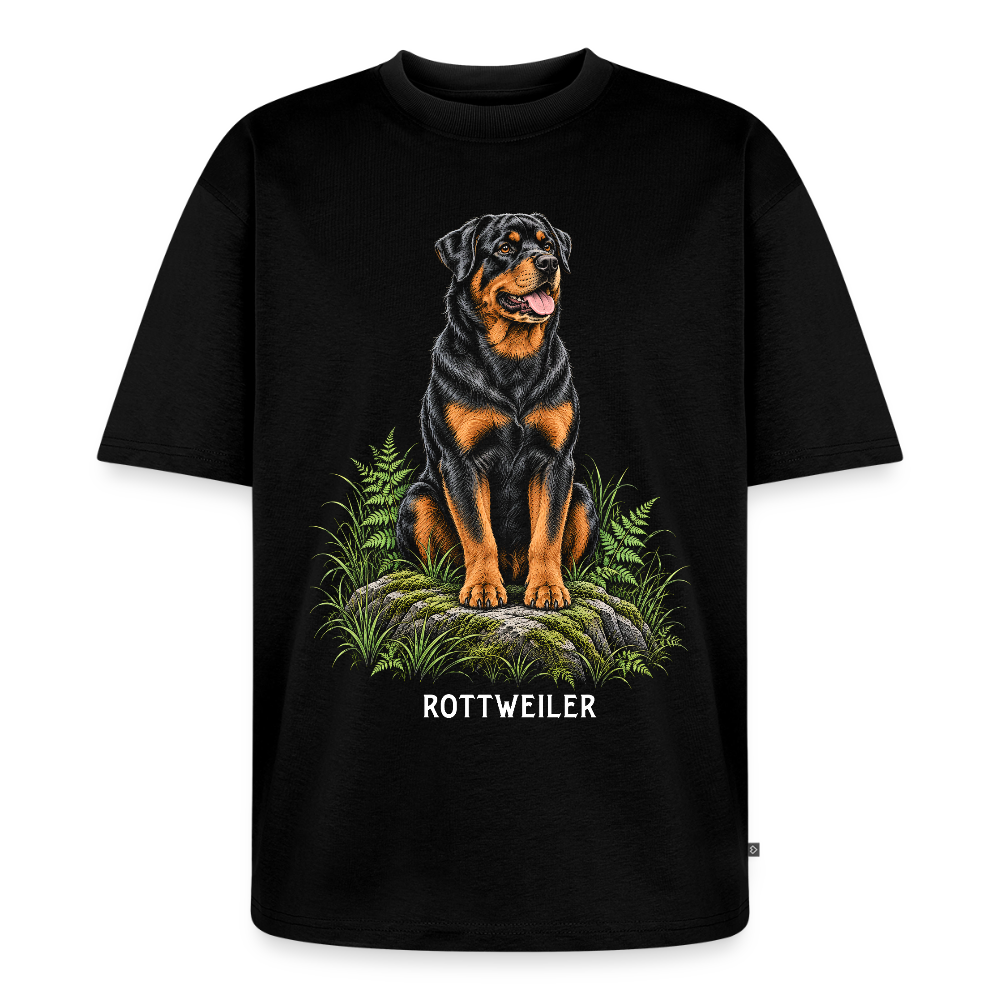 Rottweiler Unisex Premium Oversized Organic T-Shirt - Schwarz