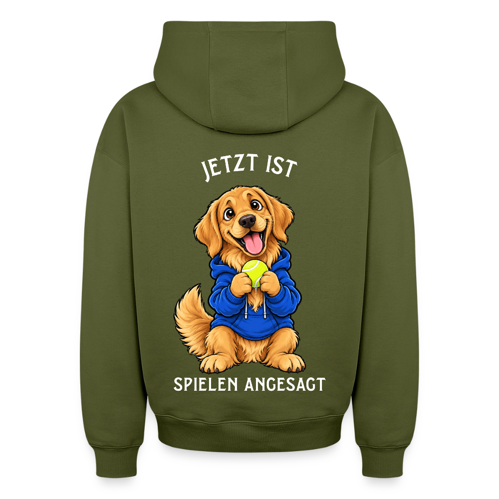 Spielen Oversized Heavyweight Hoodie - Khaki