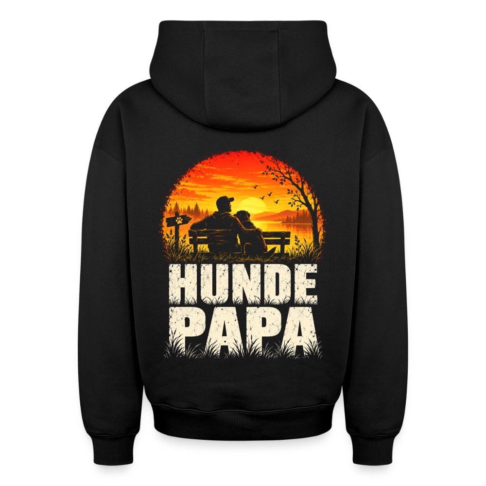 Hunde Papa Oversized Heavyweight Hoodie - Schwarz