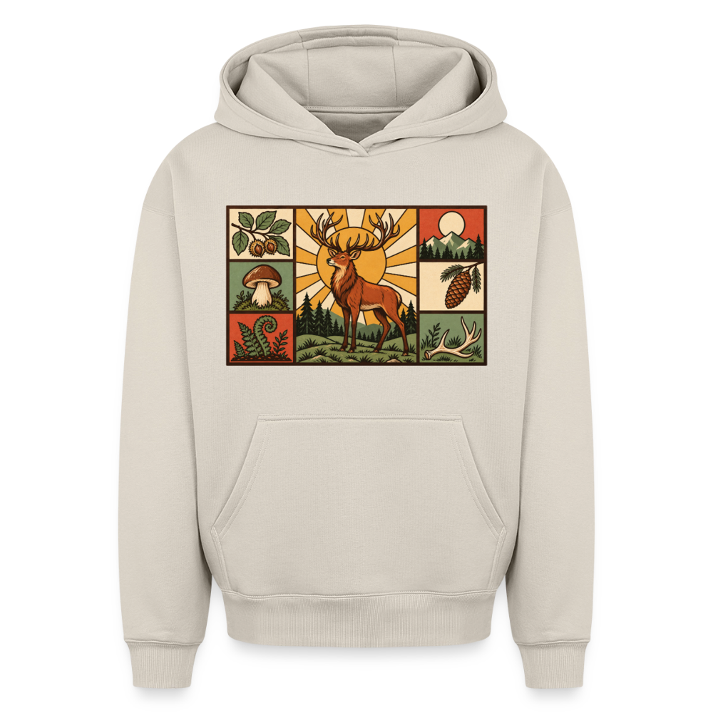 Hirsch Oversized Heavyweight Hoodie - Beige
