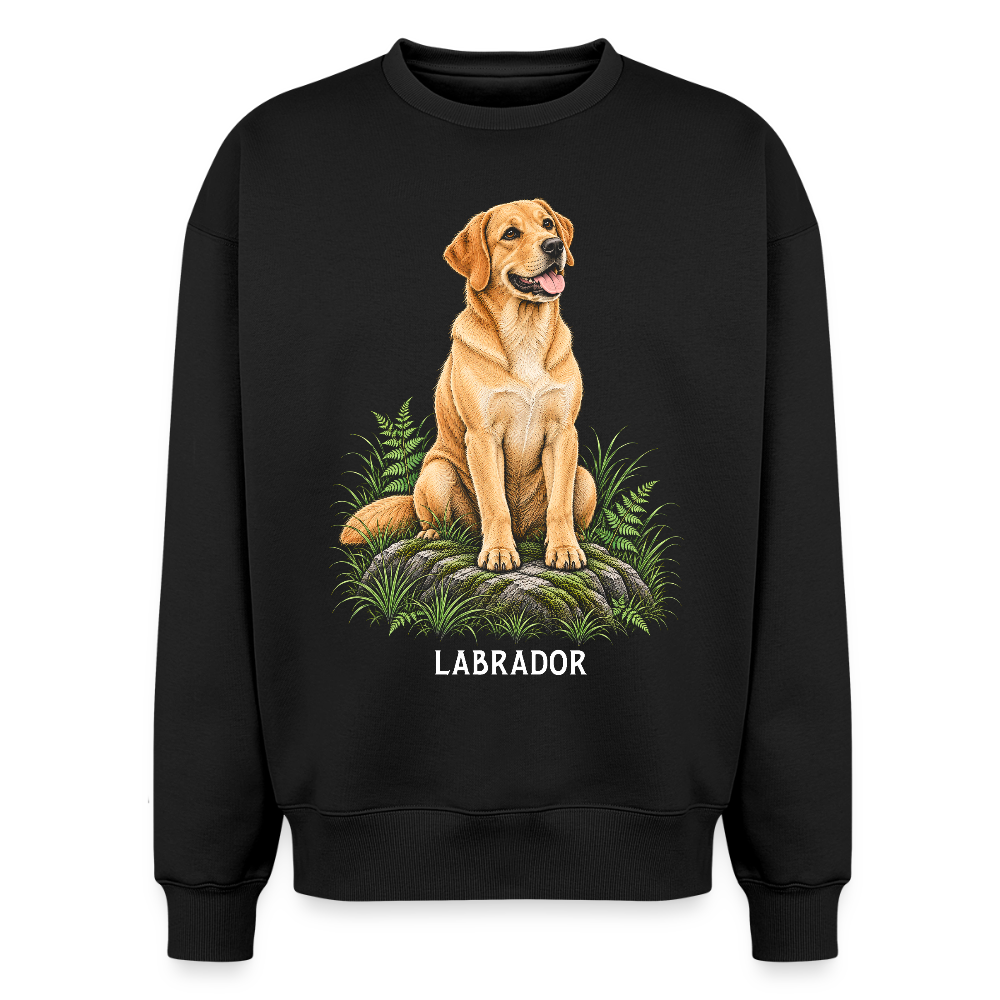 Labrador Oversized Heavyweight Sweater - Schwarz