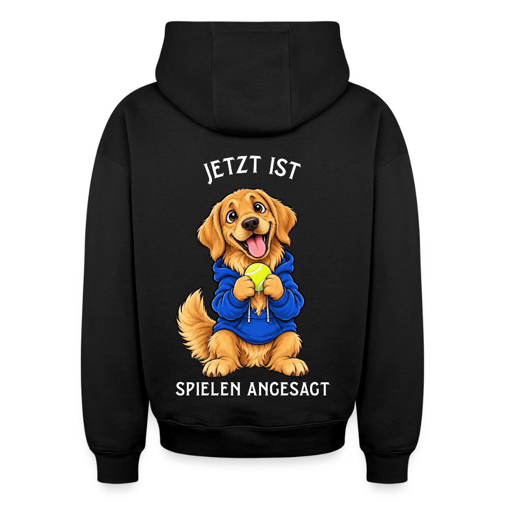 Spielen Oversized Heavyweight Hoodie - Schwarz