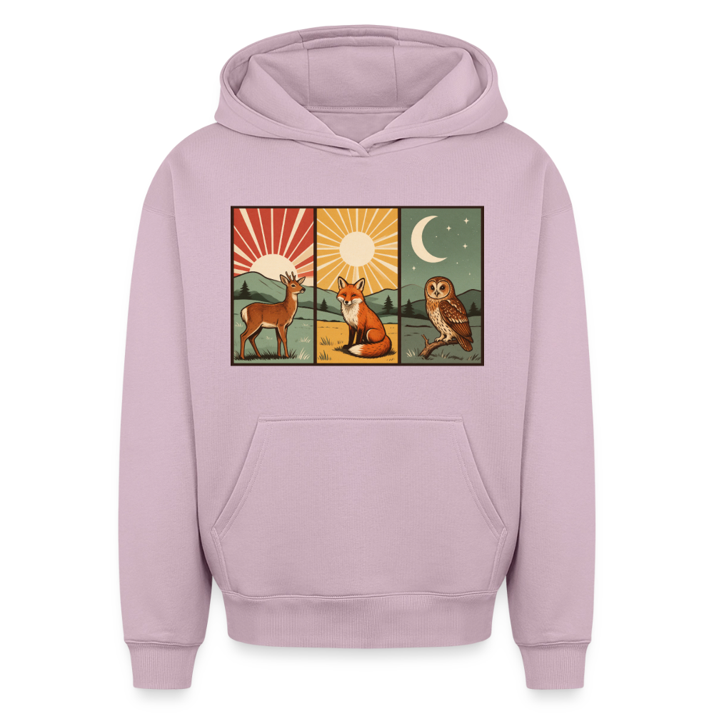 Tag und Nacht Oversized Heavyweight Hoodie - Altrosa