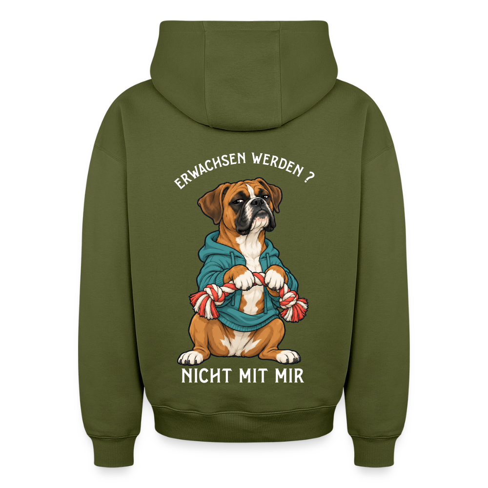 Erwachsen werden ?Oversized Heavyweight Hoodie - Khaki