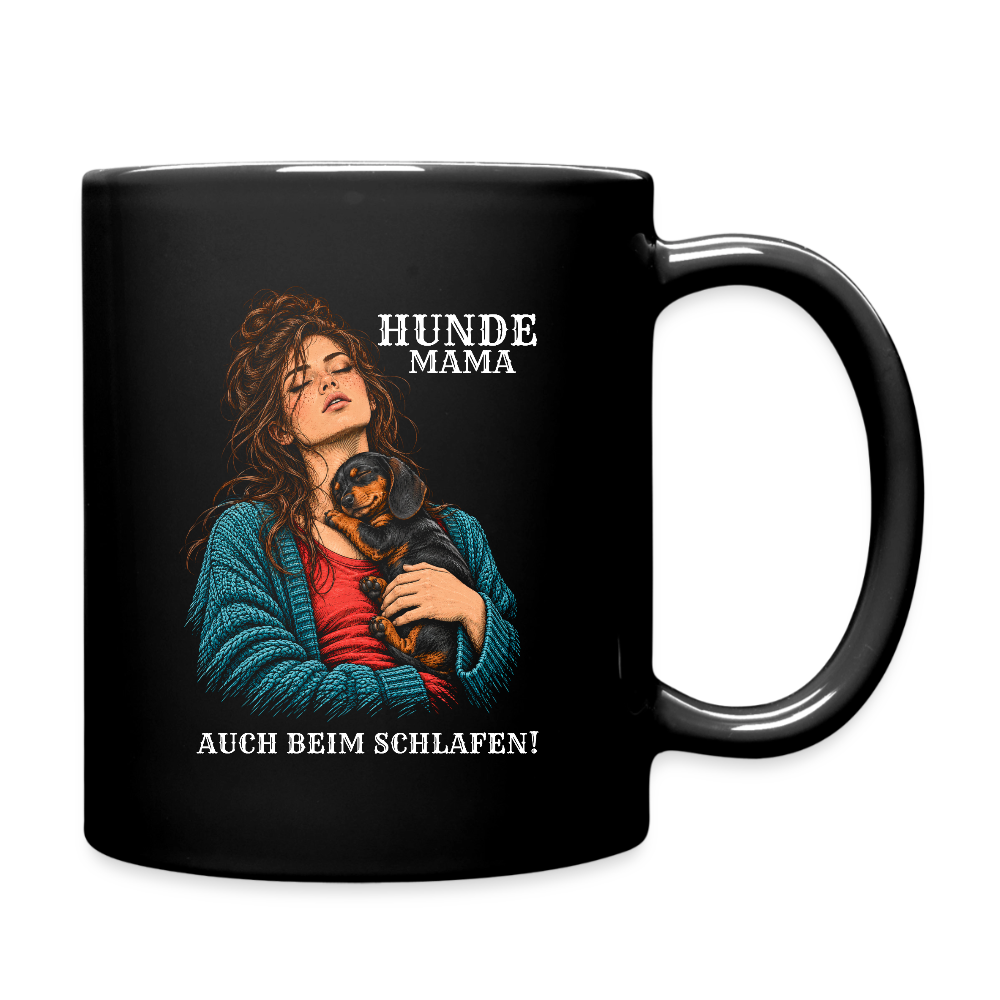 Hunde Mama Tasse 325 ML - Schwarz