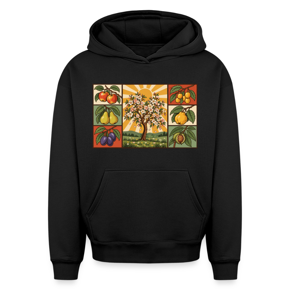 STreuobswiese Oversized Heavyweight Hoodie - Schwarz
