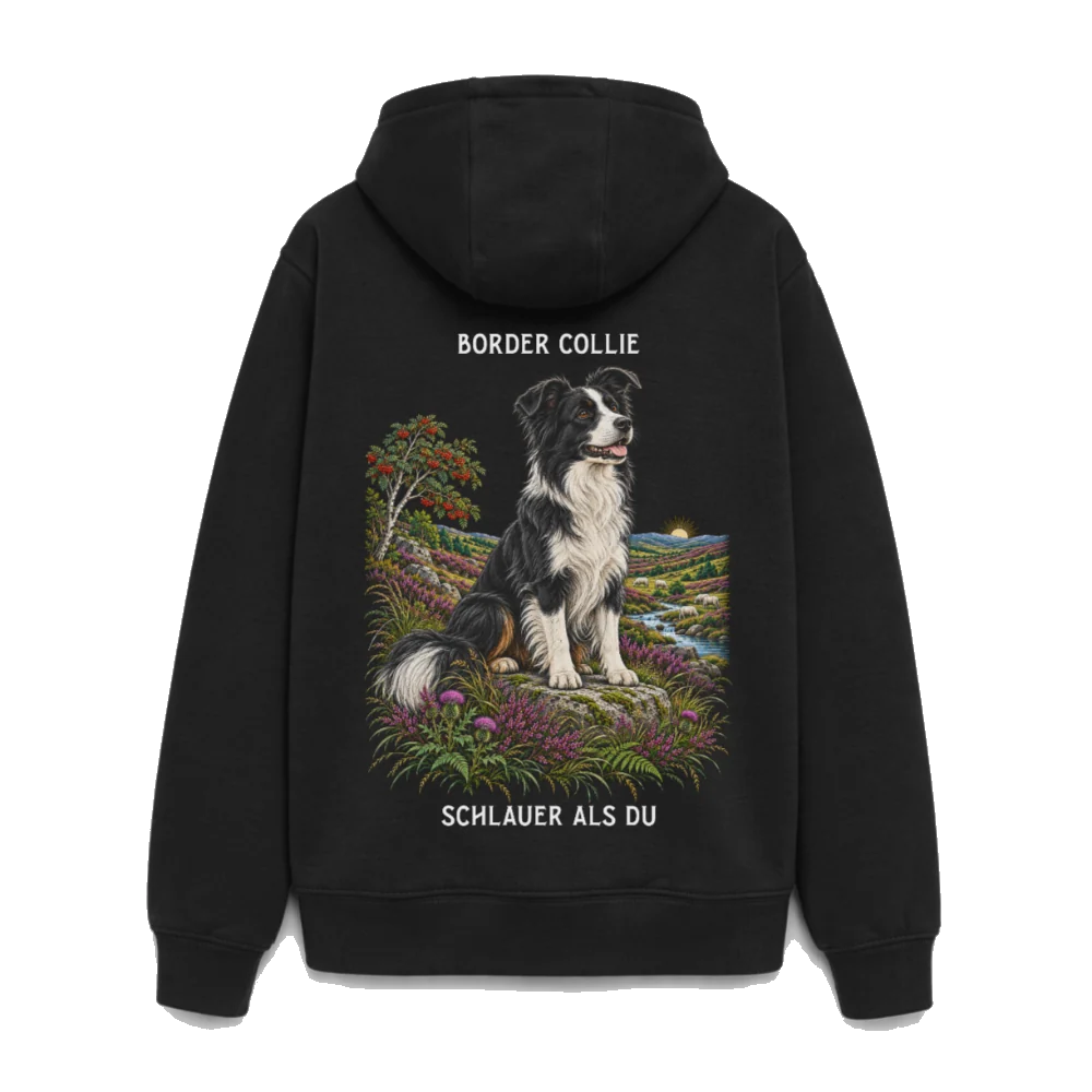 Border Collie oversized Heavyweight Hoodie - Schwarz – Böse Jungs