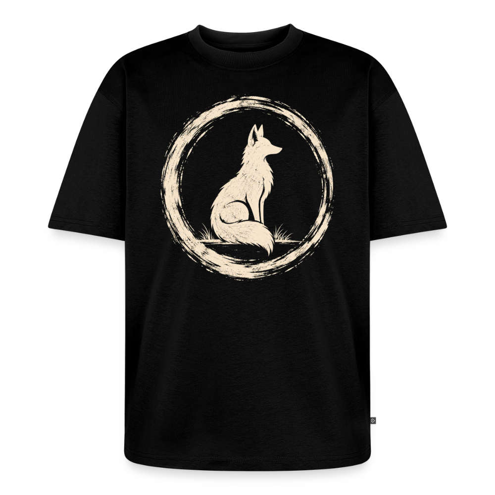Waldfuchs Premium Oversized Organic T-Shirt - Schwarz