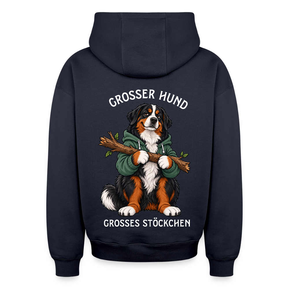 Grosser Hund Oversized Heavyweight Hoodie - Navy