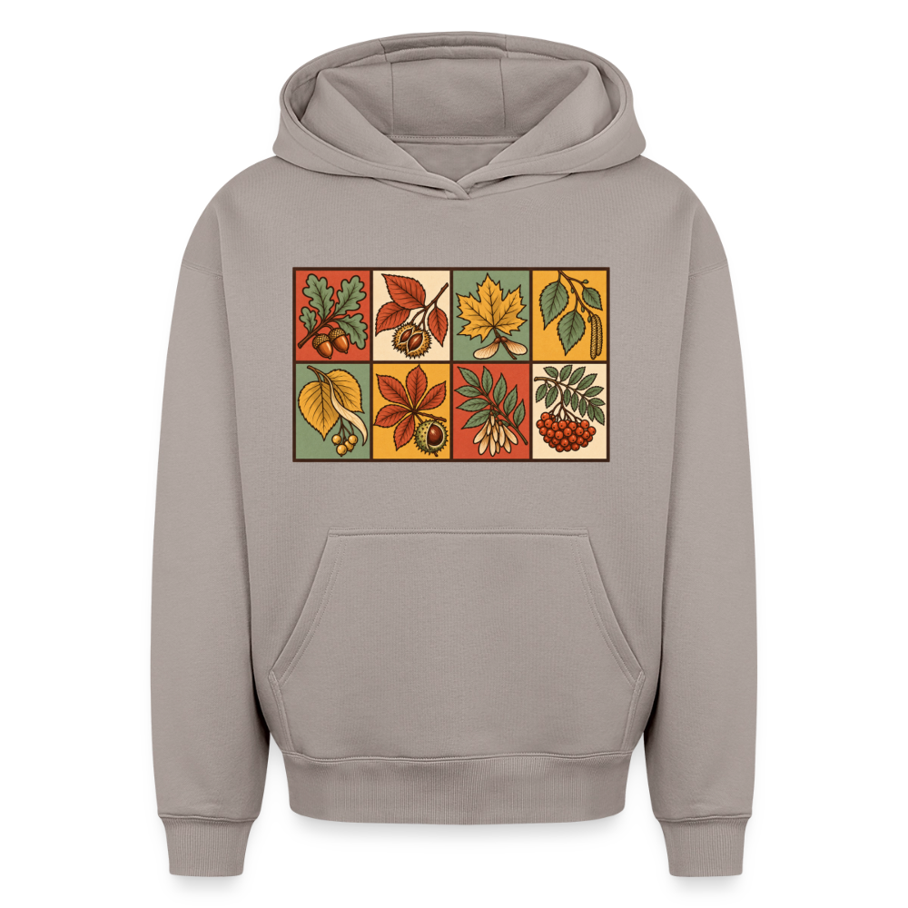 Waldblätter Oversized Heavyweight Hoodie - Taupe