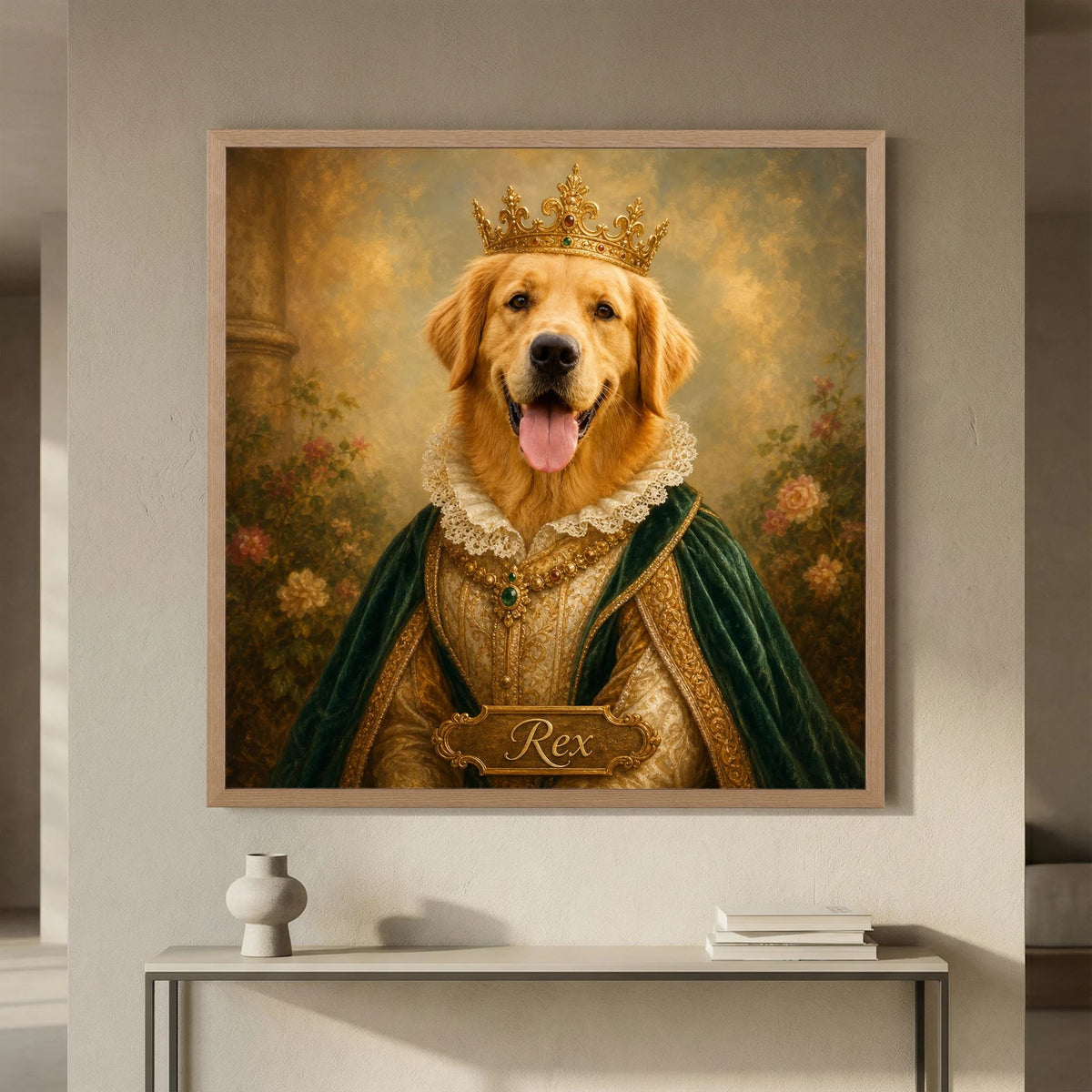 Hundeportrait Poster an der Wand