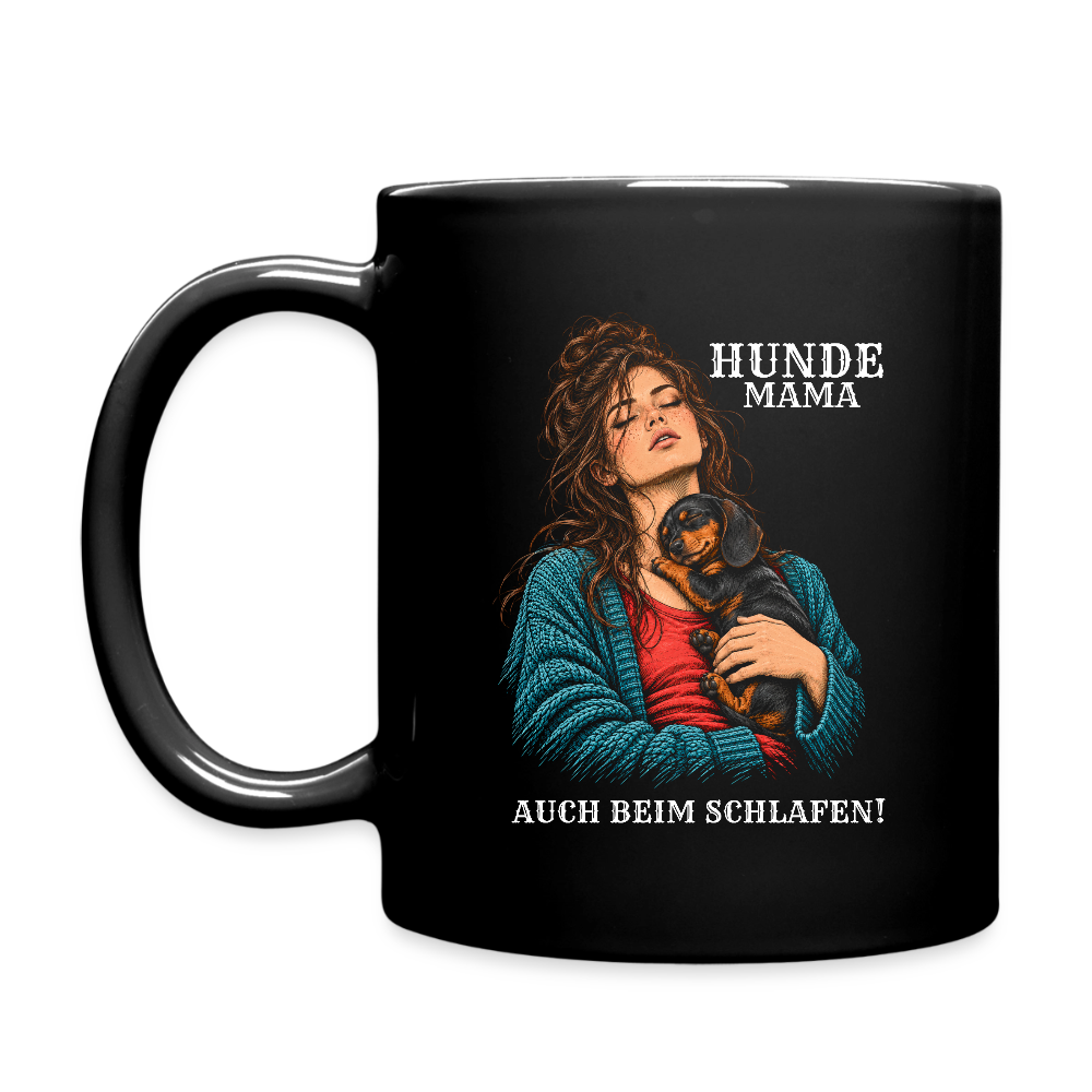 Hunde Mama Tasse  325 ML - Schwarz