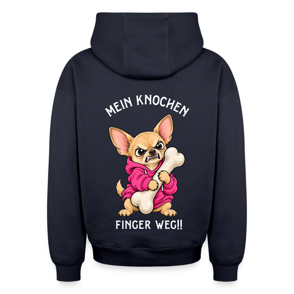 Mein Knochen Oversized Heavyweight Hoodie - Navy