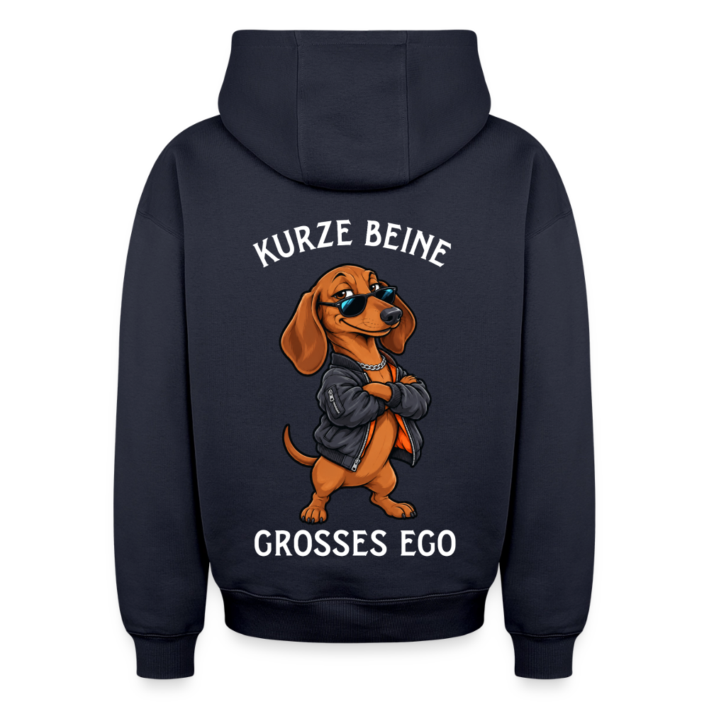 Kurze Beine Oversized Heavyweight Hoodie - Navy