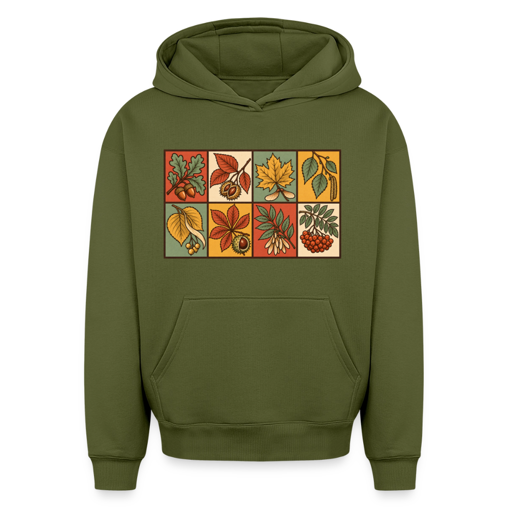 Waldblätter Oversized Heavyweight Hoodie - Khaki