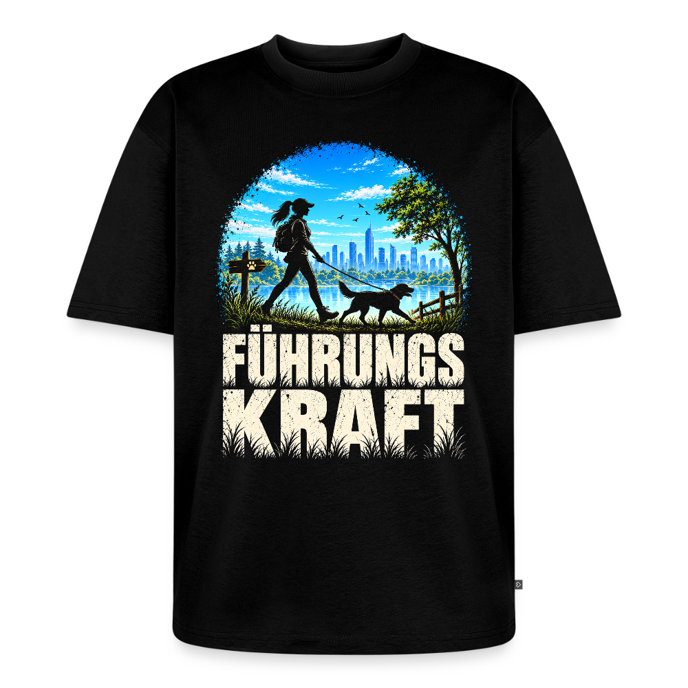 Führungskraft Unisex Premium Oversized Organic T-Shirt - Schwarz