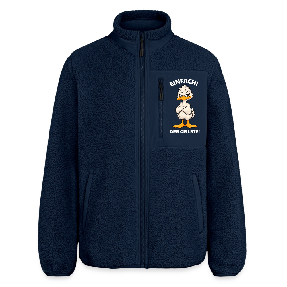 Der Geilste Unisex Sherpajacke von Stanley/Stella - Navy – Böse Jungs