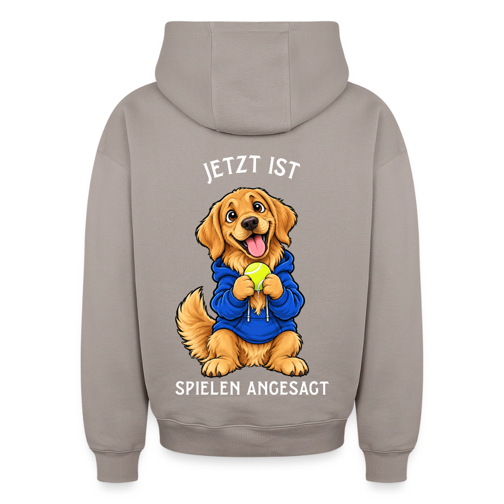 Spielen Oversized Heavyweight Hoodie - Taupe