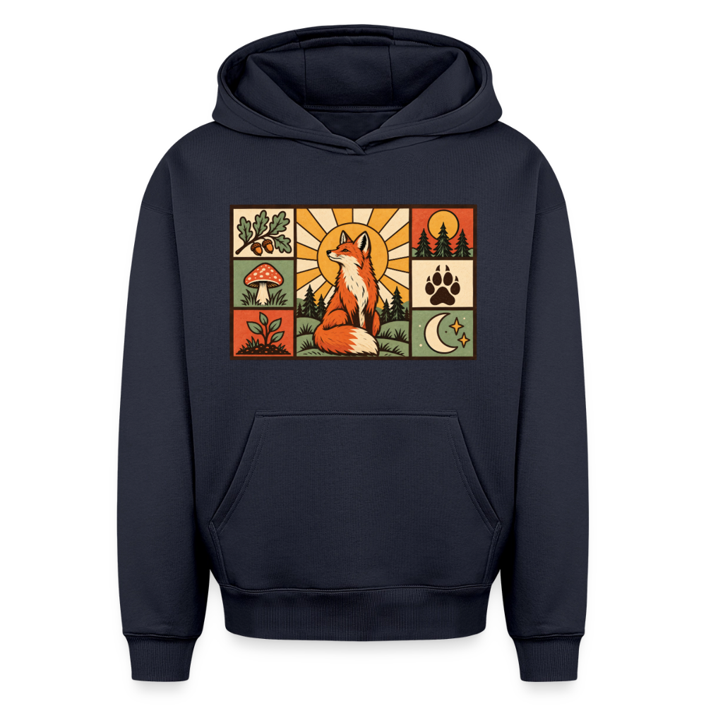Rotfuchs Oversized Heavyweight Hoodie - Navy