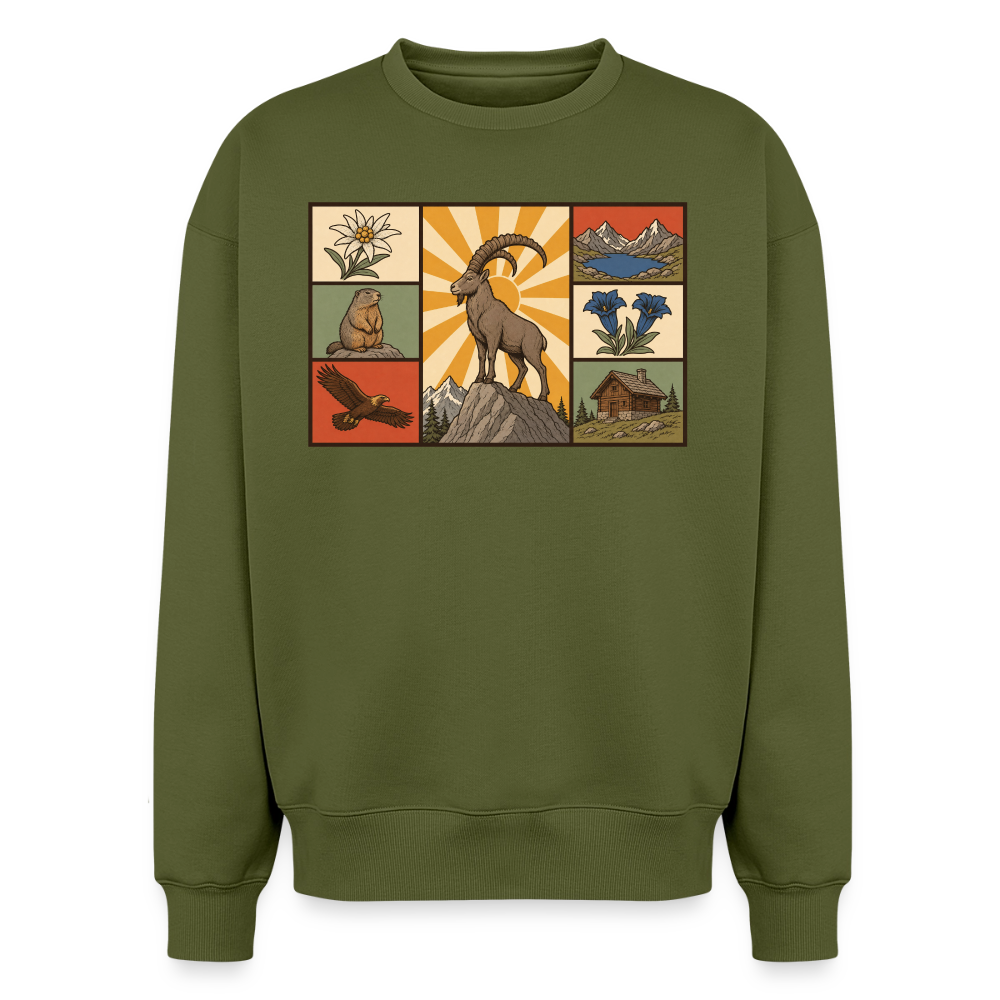 Steinbock Oversized Heavyweight Sweater - Khaki