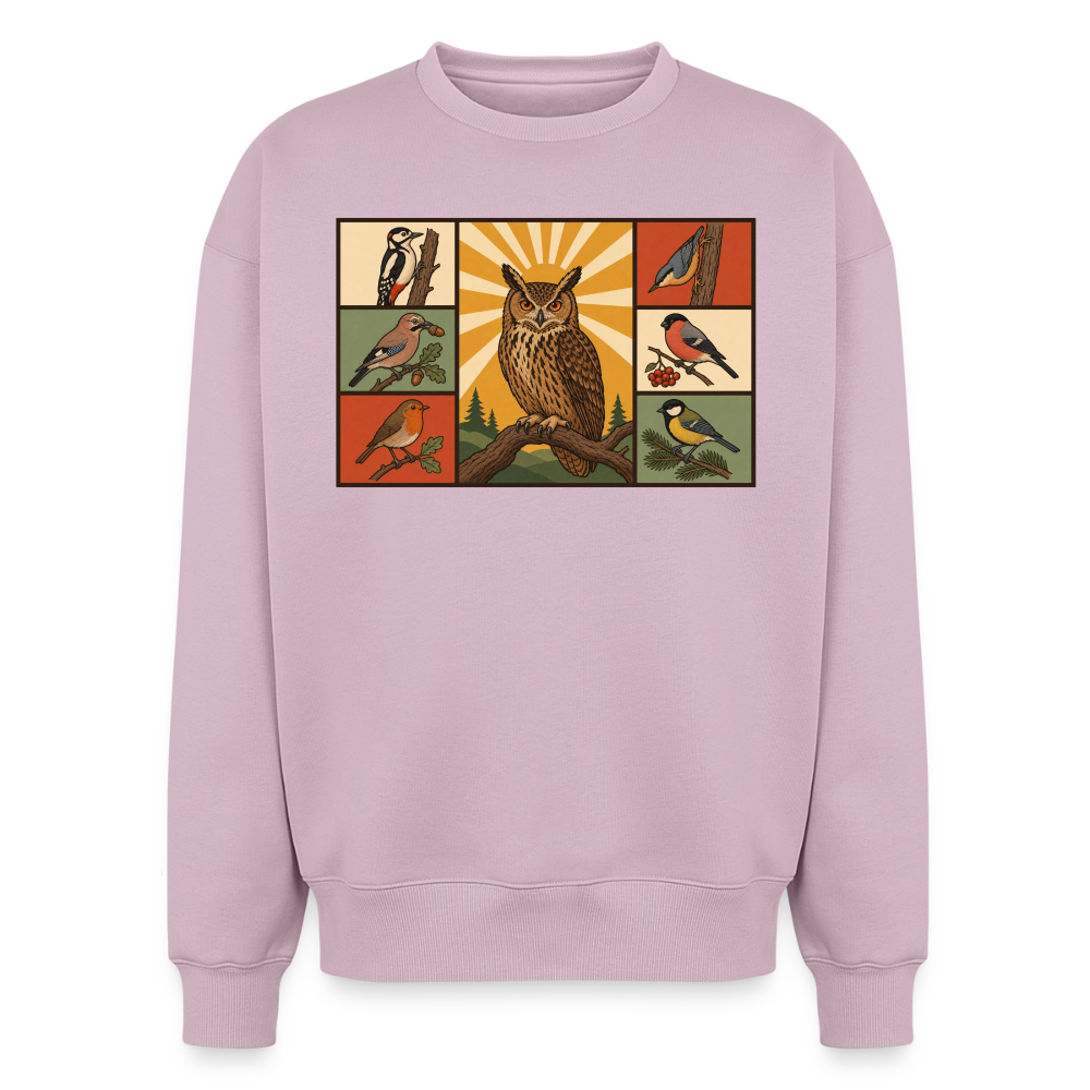 Wald Eule Oversized Heavyweight Sweater - Altrosa