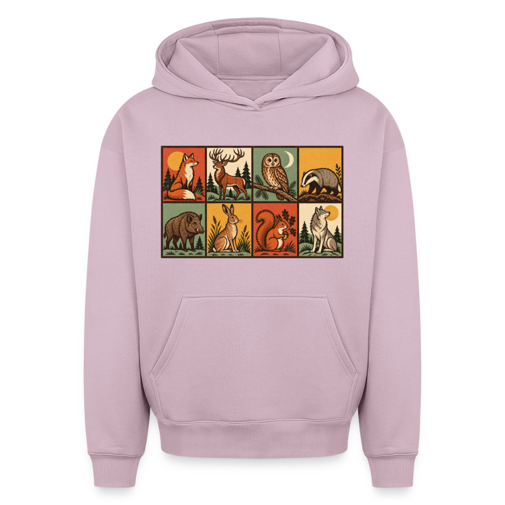 Waldtiere Oversized Heavyweight Hoodie - Altrosa