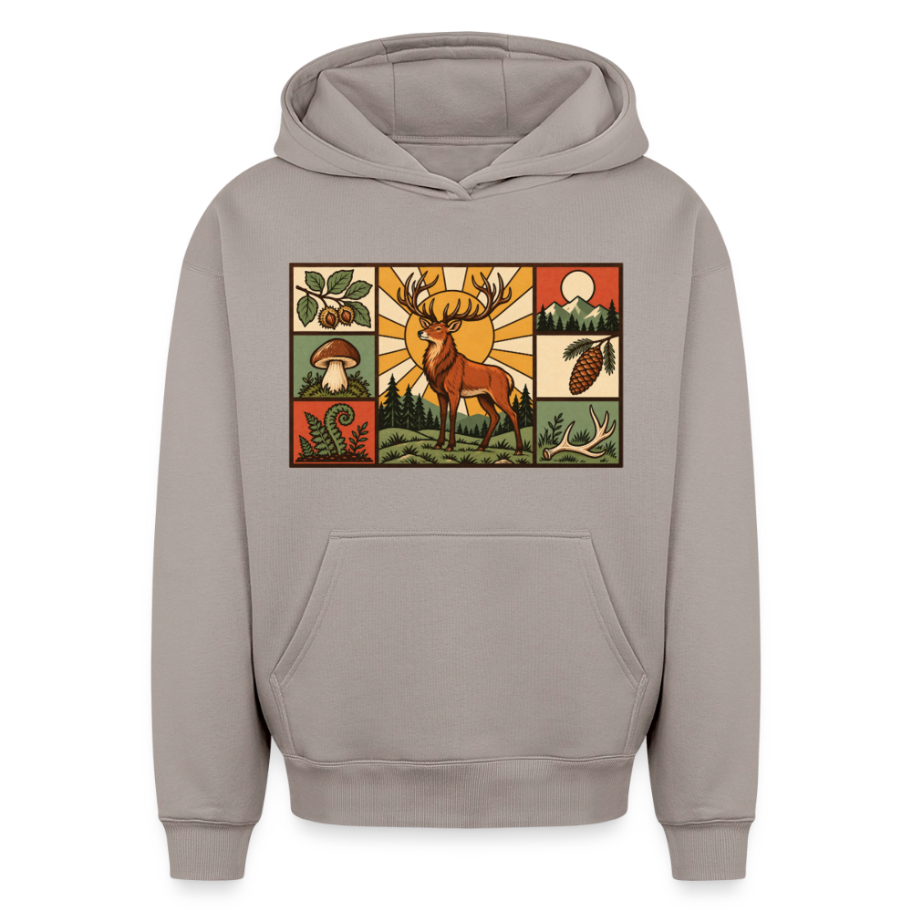 Hirsch Oversized Heavyweight Hoodie - Taupe