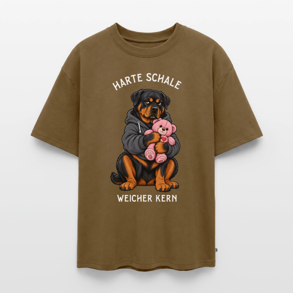 Harte Schale Unisex Premium Oversized Organic T-Shirt - Nussbraun