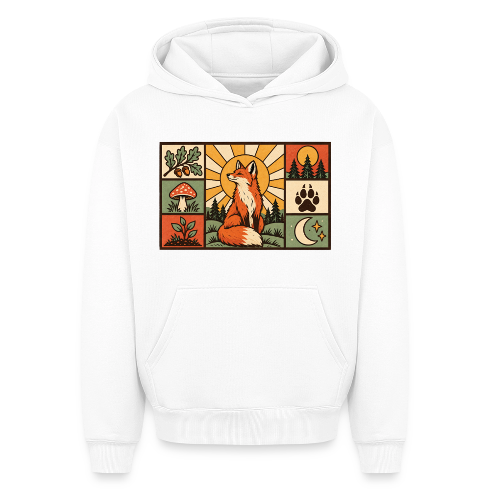 Rotfuchs Oversized Heavyweight Hoodie - Weiß