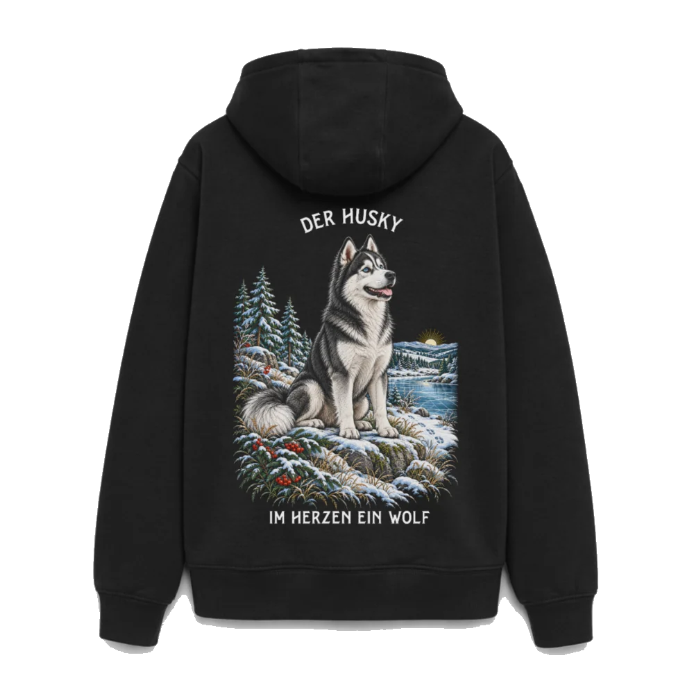Husky oversized Heavyweight Hoodie - Schwarz – Böse Jungs