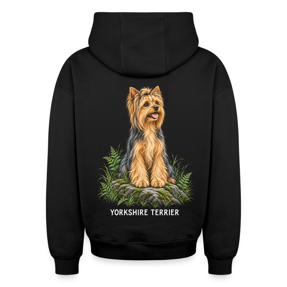 Yorkshire Terrier  Oversized Heavyweight Hoodie - Schwarz
