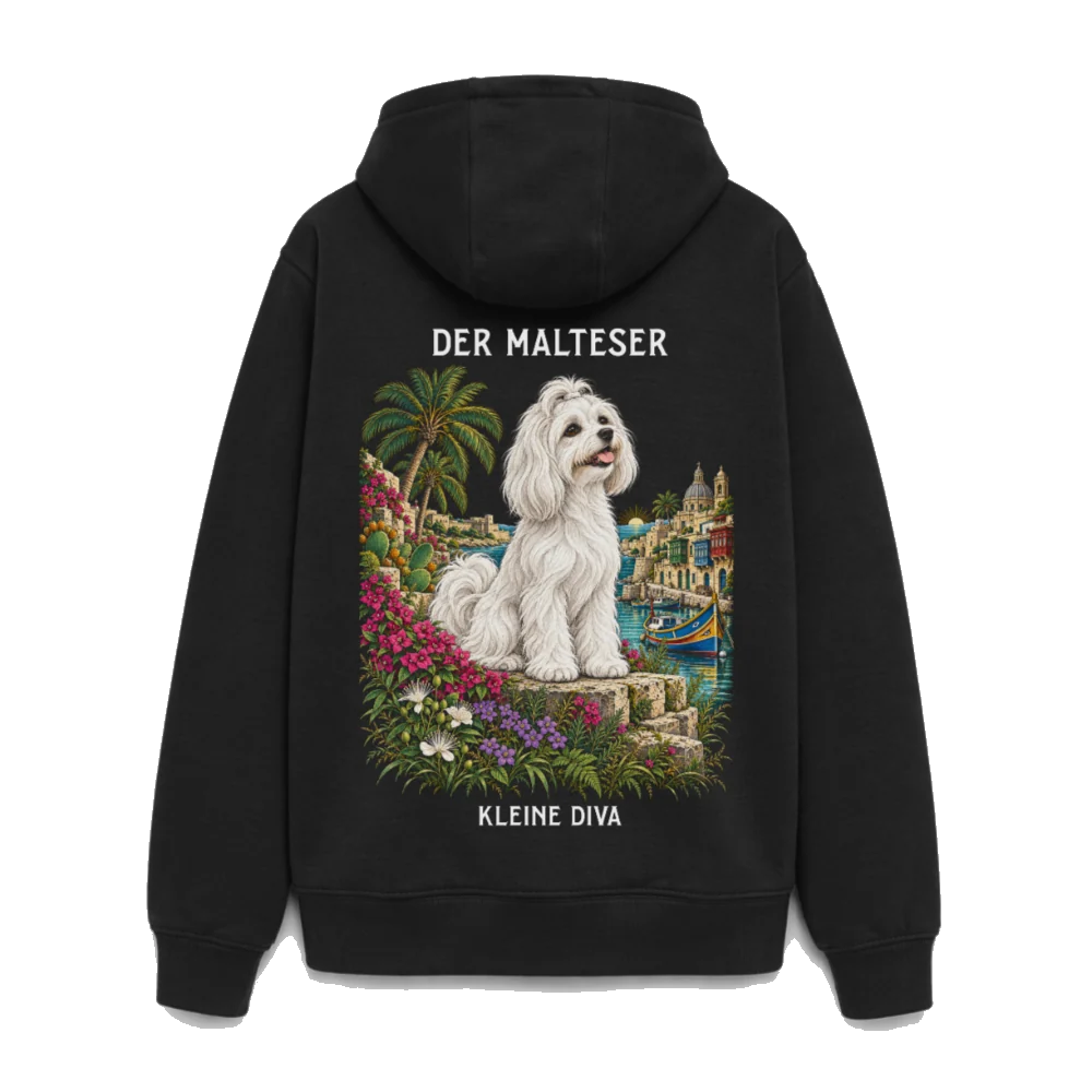 Malteser  oversized Heavyweight Hoodie - Schwarz – Böse Jungs