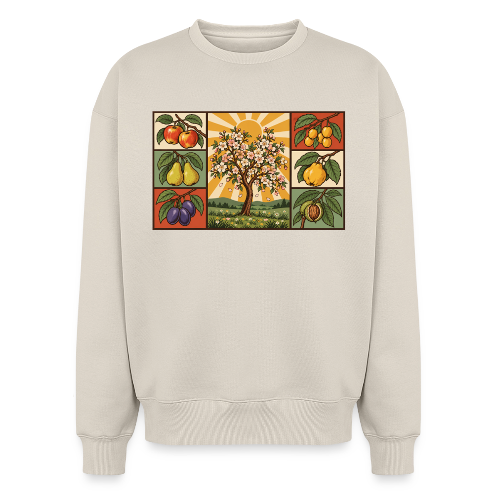 Obstbäume der Natur Oversized Heavyweight Sweater - Beige