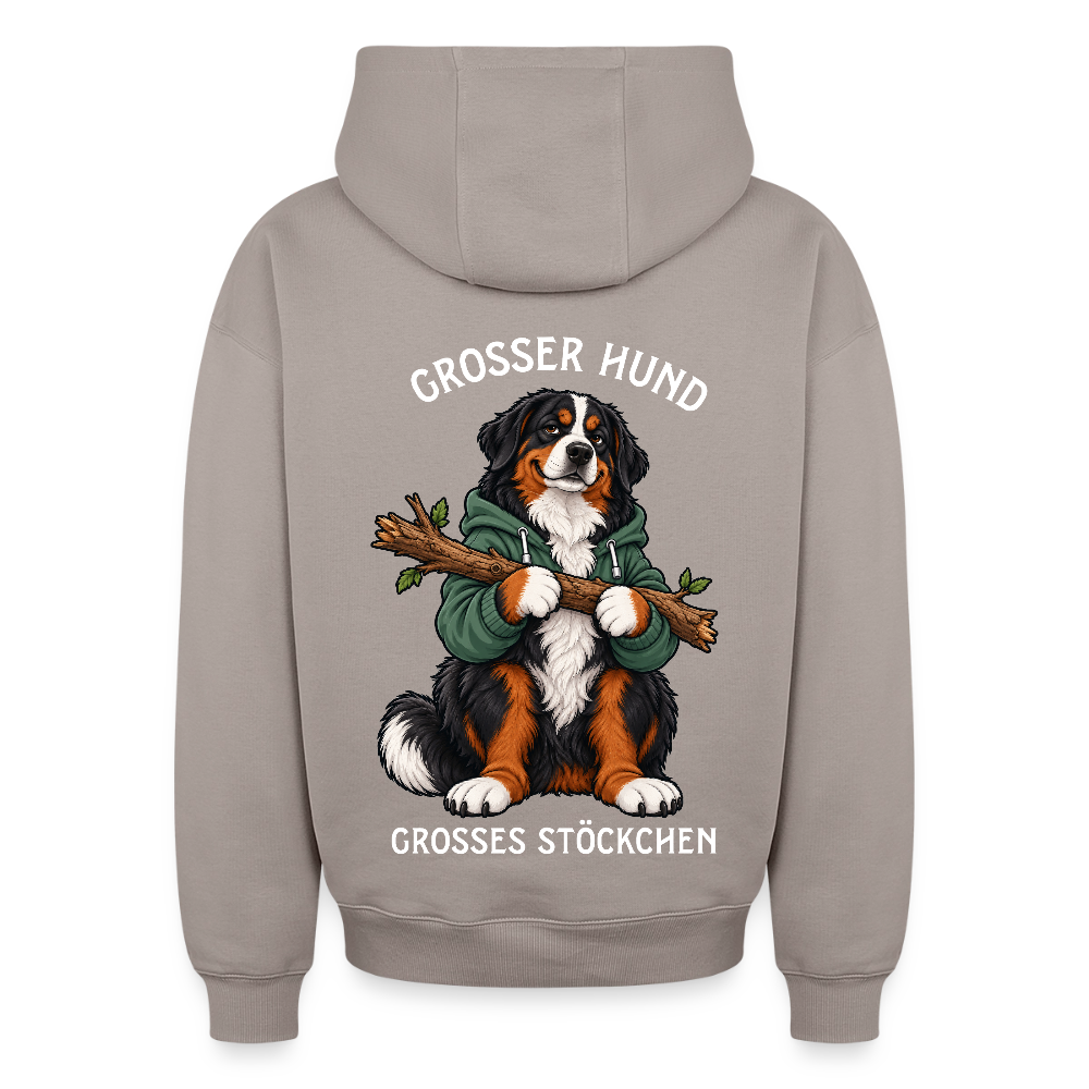 Grosser Hund Oversized Heavyweight Hoodie - Taupe