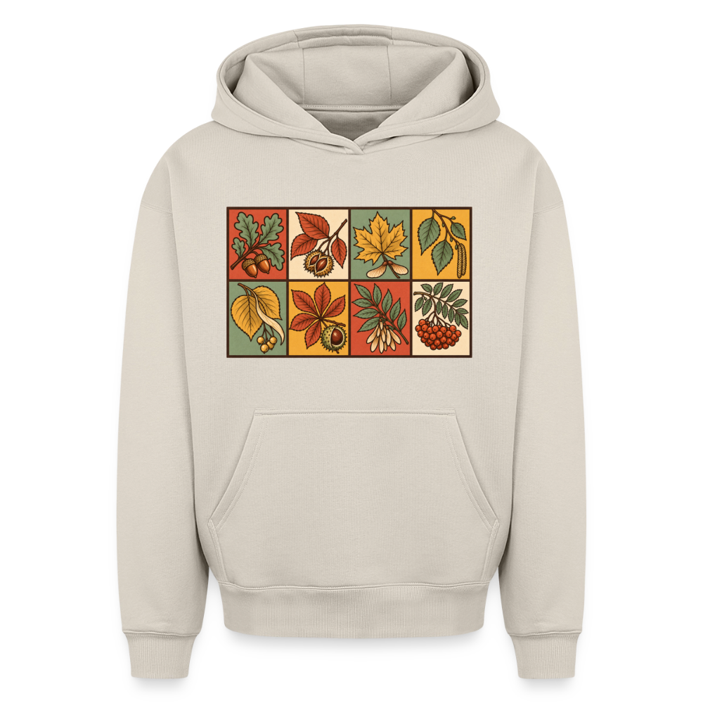 Waldblätter Oversized Heavyweight Hoodie - Beige