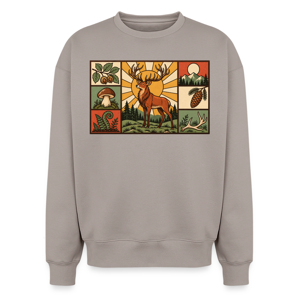 Wald Hirsch  Oversized Heavyweight Sweater - Taupe